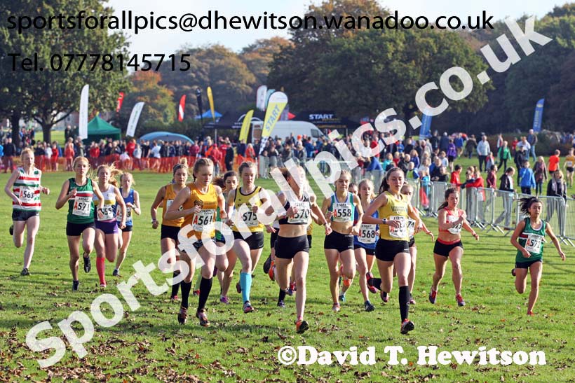 Womens under-17s Northern Cross Country Relays. Photo: David T. Hewitson/Sports for All Pics